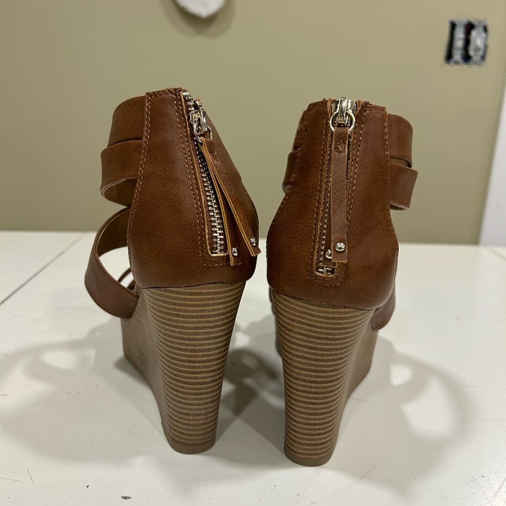 Brown Wedge Sandals